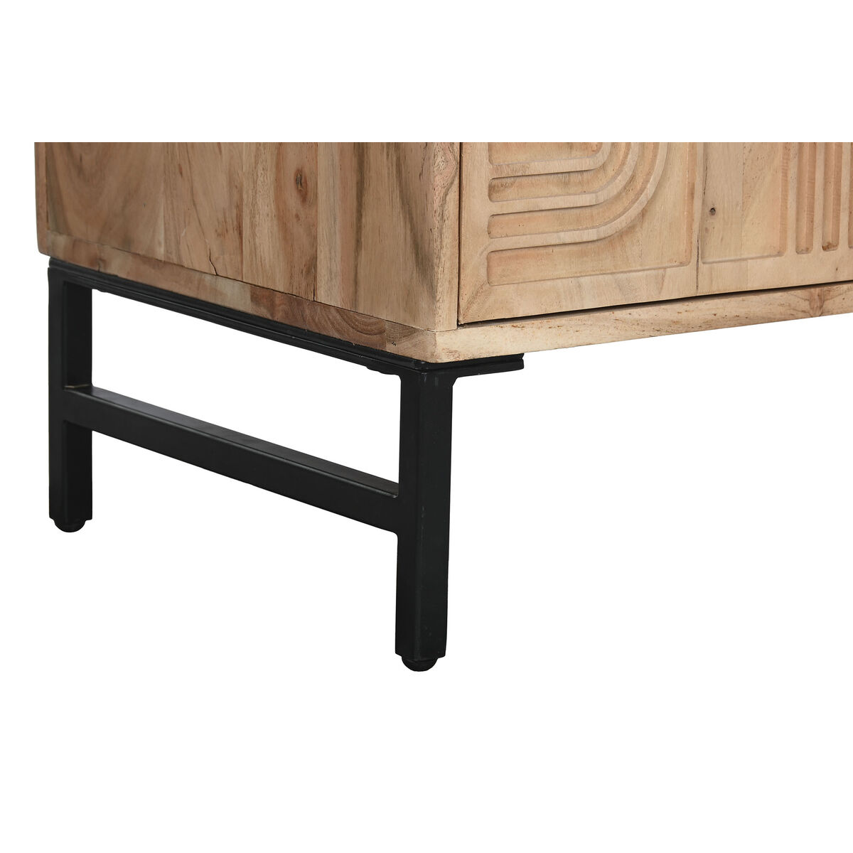 Anrichte Home ESPRIT Braun Metall Akazienholz 90 x 40 x 161 cm